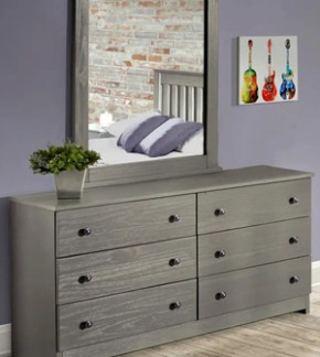 York 6 Drawer Dresser with Mirror