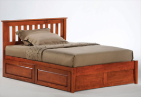 Roesmary Cherry Platform Bed